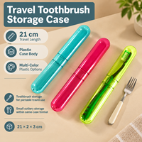 Étui de voyage portable pour brosse à dents, boîte de rangement, support coloré, logo personnalisé, fabricant, organisateur pour salle de bain, camping, hôtel, protection