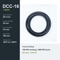 Tuyau de refroidissement flexible YUTE DCC-16 EPDM, diamètre intérieur 1 pouce, 150 PSI, UL94 V-0, pour refroidissement liquide de serveurs, service de découpe