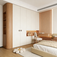 Ensemble de chambre à coucher moderne personnalisé avec portes en MDF, armoire et tiroirs de grande capacité pour un rangement gain de place