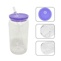 Gobelets réutilisables en PC de qualité alimentaire de 16 oz, type Mason Jar, pour smoothies, avec pailles, logo personnalisé pour le camping et les fêtes