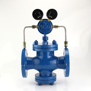 YK43X-40C ручной фланец из углеродистой стали, клапан регулирования давления газа, пилотный поршневой диафрагма для снижения естественного давления азота - Product Image 4