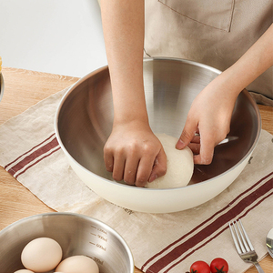 Cuenco de Metal colorido con pintura en aerosol profesional, cuenco mezclador para hornear pan de acero inoxidable personalizado, juego de utensilios de cocina para el hogar - Product Image 2