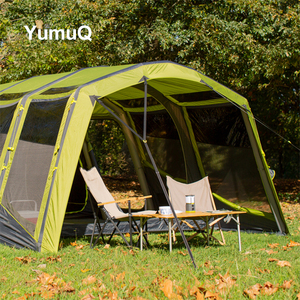 Yumuq 5-10 người tùy chỉnh Oxford không thấm nước lớn cắm trại Lều bơm hơi với 2 phòng ngủ - Product Image 5