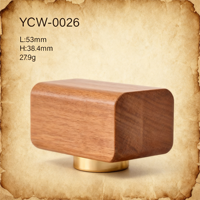 Conception personnalisée bouchon à vis de bouteille de parfum en verre et bois Fea 15 bouchon de parfum magnétique en or