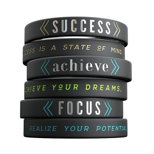 Benutzer definiertes Logo Wasserdichtes Mode-Gummi-Silikon-Armband-umwelt freundliche geprägte Werbe geschenke für Events und Festivals - Product Image 6