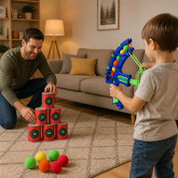 Ensemble de jeu de tir à l'arc pour enfants avec arc en forme de carotte et cible en EVA, 6 seaux, jouet de tir à l'arc pour enfants, sport en plein air et en intérieur, cadeau pour enfants