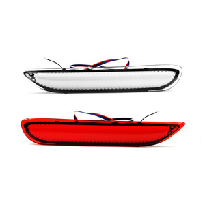 Nouveau feu de pare-chocs à réflecteur LED 12V pour <span class=keywords><strong>INFINITI</strong></span> Q50 et pour les voitures <span class=keywords><strong>NISSAN</strong></span> condition de lentille rouge signal coulant clignotant-Position - Product Image 2