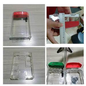 Cache-Station <span class=keywords><strong>d</strong></span>'<span class=keywords><strong>Alarme</strong></span> <span class=keywords><strong>Incendie</strong></span> Anti-Sabotage en Polycarbonate Haute Transparence avec Klaxon Piézoélectrique, Installation Facile pour Bouton <span class=keywords><strong>d</strong></span>'Urgence - Product Image 6