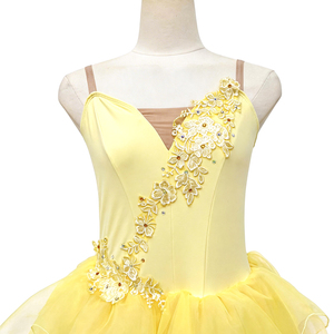 Water Nymph Fairy Ballet Dress Handmade Sleeping Beauty Floral Embroidery Romantic Ballet Tutu <b>Nutcracker</b> Performance Long Dress - Product Image 3