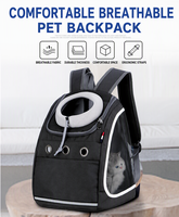 Sac à dos de transport pour animaux de compagnie, respirant, lavable, portable, pour le sport en plein air, en tissu Oxford, fermeture éclair, pour petits chiens et chats, charge maximale 11 kg