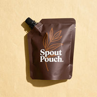 Pochette à bec pour sac de boisson personnalisée avec fermeture à glissière inférieure 50ml 100ml 250ml 300ml 500ml Design à presser