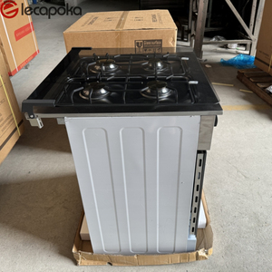 Cuisinière à <span class=keywords><strong>gaz</strong></span> encastrable en acier inoxydable de <span class=keywords><strong>60</strong></span> <span class=keywords><strong>cm</strong></span> avec <span class=keywords><strong>4</strong></span> brûleurs, four et grill, allumage automatique, pour la maison - Product Image 5