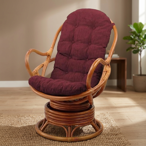 Chaise pivotante Papasan de vente chaude pour le bureau, confortable et élégante avec coussin confortable, design moderne pour meubles commerciaux - Product Image 4