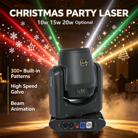 Projecteur laser à tête mobile mini 20W à faisceau, haute puissance, RGB, animation, ILDA DMX CRI90 IP33, pour mariage, directement de l'usine