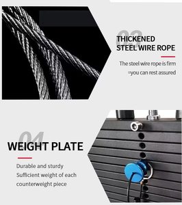 Dinuo Macchina Commerciale Pin Loaded per Lat Pulldown e Vogatore da Seduto - Attrezzatura per l'allenamento della forza a doppia funzione con cavi e pila di pesi - Product Image 6