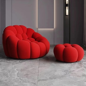 Sillón de <span class=keywords><strong>Espuma</strong></span> con Forma de Balón de Fútbol para Sala de Estar de Hotel Moderno, Sofá Individual para Dormitorio o Apartamento - Product Image 2