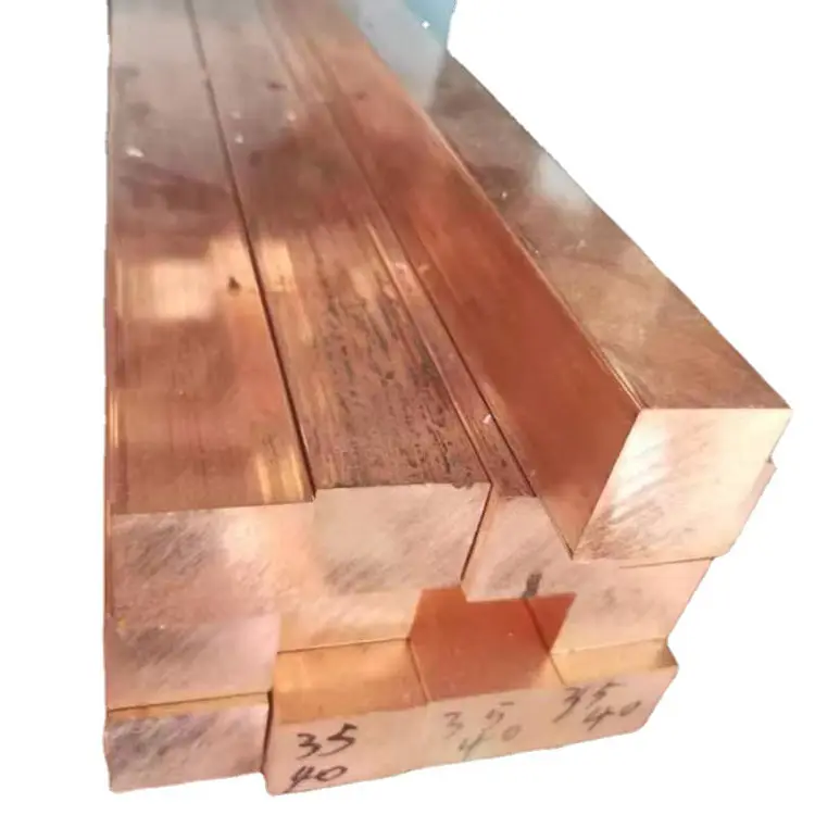 Factory spot direct sales t2 red copper row  red copper block  flat square copper bar  any zero cut