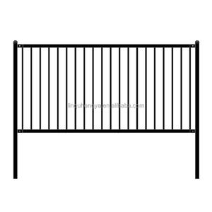 Hot <strong>Sale</strong> Black Wrought Iron Galvanized Steel Fence Outdoor Wrought Iron <strong>Stair</strong> Railing and Iron <strong>Gates</strong> - Product Image 3