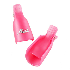 Precio de fábrica barato al por mayor 10 unids/bolsa plástico Nail Art Soak Off Clip de dedo acrílico UV Gel removedor de esmalte de <span class=keywords><strong>uñas</strong></span> envoltura herramienta Clips - Product Image 2