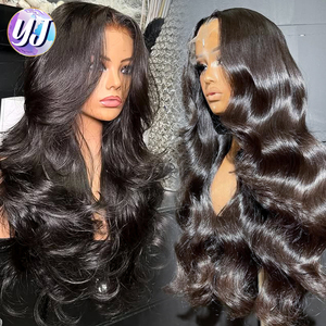 Pelo vietnamita crudo Natural de 40 pulgadas prearrancado 13x6 sin pegamento peluca Frontal Hd cabello humano encaje Frontal cuerpo <span class=keywords><strong>onda</strong></span> rizo peluca proveedor - Product Image 2