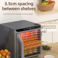 Thuisgebruik Voedsel Dehydrator Bananenplak Droogoven Commerciële Fruitdroger Machine Te Koop Seafoodt Uitdroging Machines