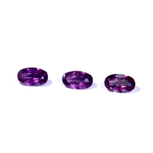 Wholesale manufacturer purple garnet oval cut natural loose gemstone for jewelry making natural garnet