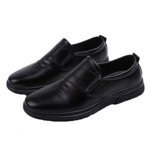 Zapatos Casuales de Cuero con Cordones y Tacón Bajo para Oficina y Negocios, Estilo Británico, Color Negro - Product Image 5