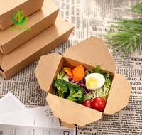 Boîte à repas écologique pour la restauration rapide SUMKOKA BPI Factory, emballage alimentaire en papier kraft à emporter