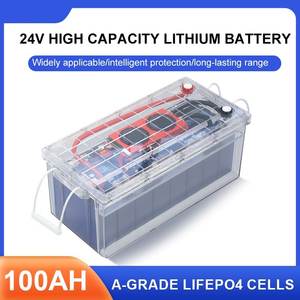 可充电太阳能电池组24v 25.6v100ah磷酸铁锂4电池24v 100ah锂离子电池100ah房车电动车 - Product Image 6