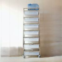 Système d'arrosage automatique de support d'élevage de souris d'acier inoxydable de ligne d'eau cachée de colonne simple de sept niveaux