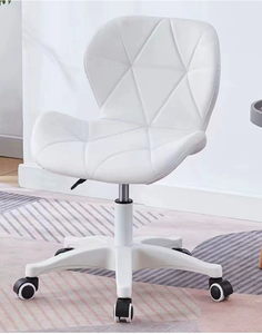 Fauteuils pivotants de coiffeur et de manucure Mia roses – Nouveaux fauteuils modernes pour événements, chaises à roulettes pour salle à manger - Product Image 2