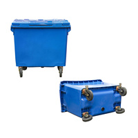 Nouveau prix d'usine, poubelle de recyclage à grande capacité personnalisée 120L/240L/660L/1100L, poubelle extérieure, poubelle en plastique