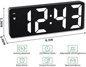 Custom Digital Alarm <b>Clock</b> Led Wireless Music Speaker Wake up Night Light Smart Alarms <b>Clocks</b> Lights Bedside Table Lamp for Kids - Product Image 5