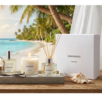 Duftkerzen-Aromadiffusor Luxus-Kerzendiffusor & Raumspray-Geschenkset Reed-Diffusor, Kerze und Raumspray