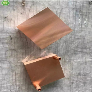 לוח קירור מים מנחושת טהורה 80x80 מ\\\"מ, צלעות קירור גדולות לקירור עוצמתי של TEC פלטייה, מעבד ומעבד גרפי - Product Image 2