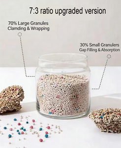 BENJIE Strong Clumping 99% Dust-Free Extra Odor Control Highly Adsorbent <b>Ball</b> Shape 5L Grey Bentonite Cat Litter - Product Image 3
