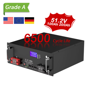 200ah 100AH 51.2V แบตเตอรี่ลิเธียมไอออนแบบติดตั้งบนชั้น - Product Image 1