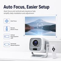 Projecteur intelligent Android 13, résolution native 1080P, 450 ANSI, mise au point automatique, Wi-Fi double bande, projecteur de cinéma maison