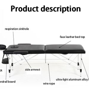 Cama de Pestañas de Cuero Negro Moderna de Alta Calidad para Salón, Cama de Pestañas Plegable, Silla de Pestañas de Metal - Product Image 5