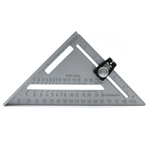 Regla Triangular de Aleación de Aluminio de 20 cm, Herramienta de Medición de Precisión para Trabajos en Madera - Product Image 3
