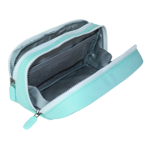 Pochette à stylos à large ouverture, sac de rangement à compartiments multiples avec fermeture éclair et filet, organisateur polyvalent pour cosmétiques et fournitures scolaires - Product Image 4