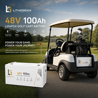 Batterie au lithium LithoGenix personnalisée pour voiturette de golf 36V 48V 51.2V 72V 96V LiFePO4, pack de batteries lithium-ion pour voiturette de golf