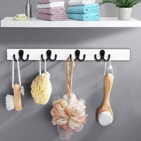 En gros, crochet mural double griffe en métal rétro pour peignoirs, manteaux, vêtements, salle de bain, chambre, porte et mur