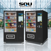 Vente flash - Distributeur automatique de boissons et de collations intelligent SQU - Capacité de 300 à 600 pièces - Paiement sans argent liquide - Garantie d'un an - Pour écoles et bureaux