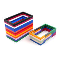 Protection antichoc en silicone TPU multicolore pour cartes gradées – Bumper de protection dégradé pour cartes