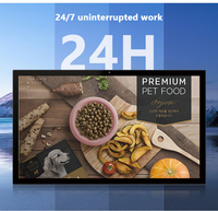 Panneau publicitaire numérique LCD mural pour intérieur, 15,6 pouces, résolution 1920x1080, option OEM, garantie 1 an