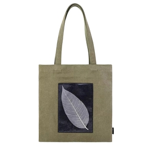 Custom <b>Flower</b> And Pattern Reusable Shopping <b>Single</b> Shoulder Vest Bag Recycled Pineapple Leaf Fiber Canvas Bag - Product Image 5