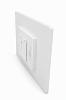 Écran tactile 21,5 pouces, ordinateur commercial, affichage POS, HDMI, écran tactile capacitif, boîtier en plastique, noir et blanc, 110-220V