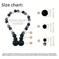 Attaches de rideaux transfrontalières : Nouveaux attaches magnétiques en perles de bois, décoration d'intérieur mignonne, accessoires modernes et simples pour rideaux de fenêtre.