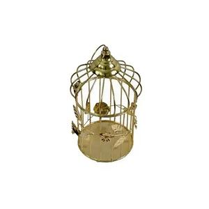 Gabbia per Uccelli in Metallo/Ottone/Denim Oro Rosa, Design Traspirante per Arredamento Casa e Fattoria, Colore Personalizzabile - Product Image 4